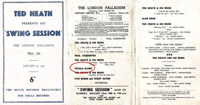 Programme cover and inner pages