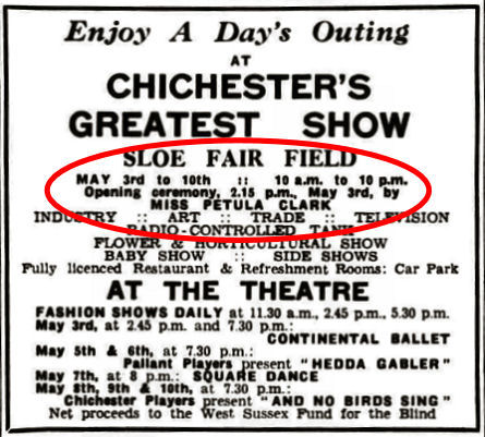 Newspaper advert