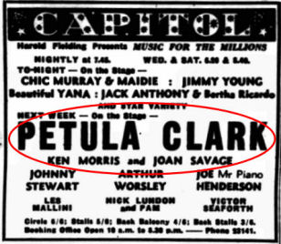 Newspaper advert
