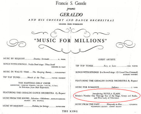 Inner pages of programme