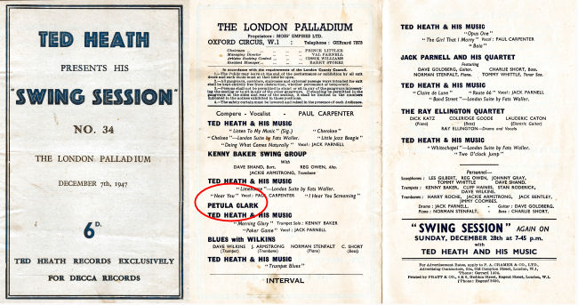 Programme cover and inner pages