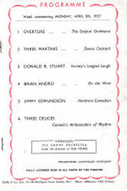 Inner page of programme