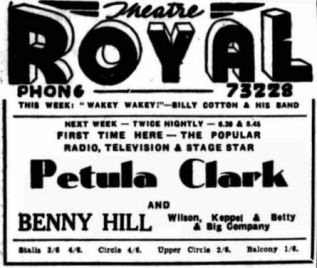 Newspaper advert