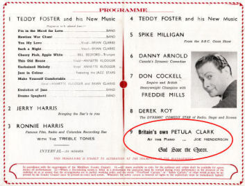 Inner pages of programme