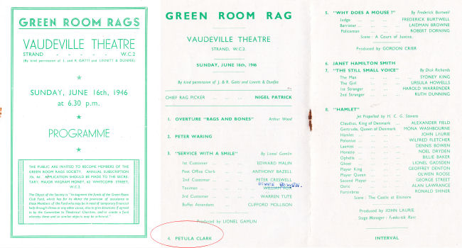 Programme cover and inner pages