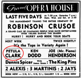 Newspaper advert