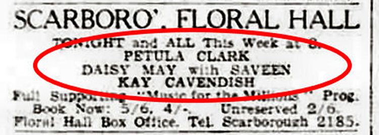 Newspaper advert