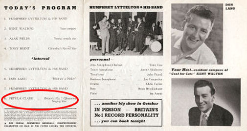 Inner pages of programme