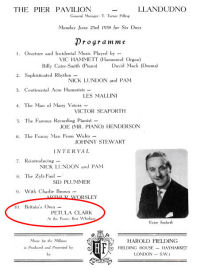 Inner page of programme