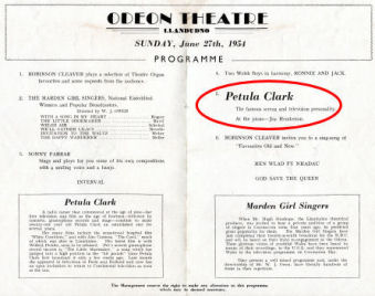 Inner pages of programme