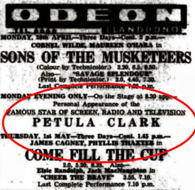 Newspaper advert