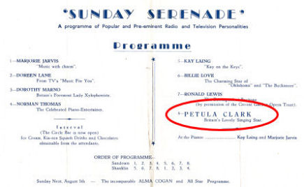 Inner pages of programme