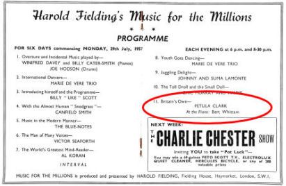 Inner pages of programme