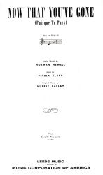 Now That You've Gone