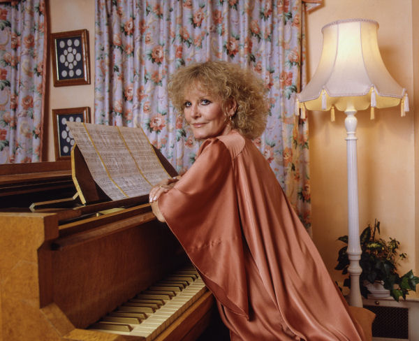 Petula at piano